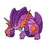 Swampert (Mega) — mały pikselowy sprite w wariancie shiny