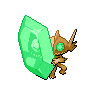 Sableye (Mega) — mały pikselowy sprite w wariancie shiny