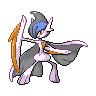 Gallade (Mega) — mały pikselowy sprite w wariancie shiny