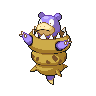 Slowbro (Mega) — mały pikselowy sprite w wariancie shiny