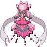 Diancie (Mega) — mały pikselowy sprite w wariancie shiny