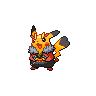 Pikachu (Rock Star) — mały pikselowy sprite w wariancie shiny