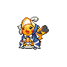Pikachu (Belle) — mały pikselowy sprite w wariancie shiny