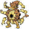 Hoopa (Unbound) — mały pikselowy sprite w wariancie shiny