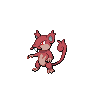 Rattata (z Aloli) — mały pikselowy sprite w wariancie shiny