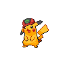 Pikachu (Hoenn Cap) — mały pikselowy sprite w wariancie shiny