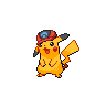 Pikachu (Sinnoh Cap) — mały pikselowy sprite w wariancie shiny