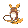 Raichu (z Aloli) — mały pikselowy sprite w wariancie shiny