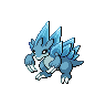 Sandslash (z Aloli) — mały pikselowy sprite w wariancie shiny