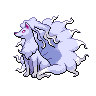 Ninetales (z Aloli) — mały pikselowy sprite w wariancie shiny
