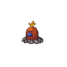 Diglett (z Aloli) — mały pikselowy sprite w wariancie shiny
