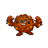 Graveler (z Aloli) — mały pikselowy sprite w wariancie shiny