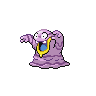 Grimer (z Aloli) — mały pikselowy sprite w wariancie shiny