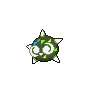 Minior (Green) — mały pikselowy sprite w wariancie shiny