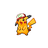 Pikachu (Partner Cap) — mały pikselowy sprite w wariancie shiny