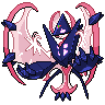 Necrozma (Dawn) — mały pikselowy sprite w wariancie shiny
