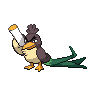 Farfetchd (z Galaru) — mały pikselowy sprite w wariancie shiny