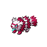 Zigzagoon (z Galaru) — mały pikselowy sprite w wariancie shiny