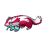 Linoone (z Galaru) — mały pikselowy sprite w wariancie shiny