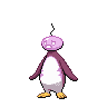 Eiscue (Noice) — mały pikselowy sprite w wariancie shiny