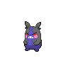 Morpeko (Hangry) — mały pikselowy sprite w wariancie shiny