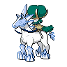 Calyrex (Ice) — mały pikselowy sprite w wariancie shiny