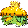 Venusaur (Gigantamax) — mały pikselowy sprite w wariancie shiny