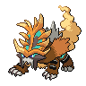 Gouging Fire — mały pikselowy sprite w wariancie shiny