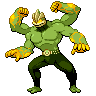 Machamp (Gigantamax) — mały pikselowy sprite w wariancie shiny