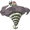 Sandaconda (Gigantamax) — mały pikselowy sprite w wariancie shiny
