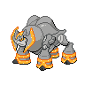 Iron Boulder — mały pikselowy sprite w wariancie shiny