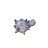Qwilfish (z Hisui) — mały pikselowy sprite w wariancie shiny