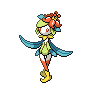 Lilligant (z Hisui) — mały pikselowy sprite w wariancie shiny