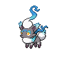 Zorua (z Hisui) — mały pikselowy sprite w wariancie shiny