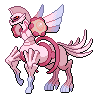 Palkia (forma Pierwotna) — mały pikselowy sprite w wariancie shiny