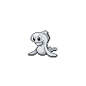 Tatsugiri (Droopy) — mały pikselowy sprite w wariancie shiny