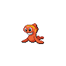 Tatsugiri (Stretchy) — mały pikselowy sprite w wariancie shiny