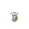 Gimmighoul (Roaming) — mały pikselowy sprite w wariancie shiny