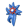 Starmie (Mega) — mały pikselowy sprite w wariancie shiny