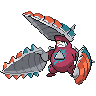 Excadrill (Mega) — mały pikselowy sprite w wariancie shiny