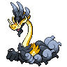 Drampa (Mega) — mały pikselowy sprite w wariancie shiny