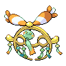 Chimecho (Mega) — mały pikselowy sprite w wariancie shiny