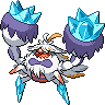 Crabominable (Mega) — mały pikselowy sprite w wariancie shiny