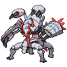 Golisopod (Mega) — mały pikselowy sprite w wariancie shiny