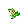 Snivy — mały pikselowy sprite w zwykłym ubarwieniu