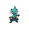Dewott — mały pikselowy sprite w zwykłym ubarwieniu