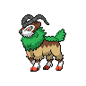 Gogoat — mały pikselowy sprite w zwykłym ubarwieniu