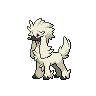 Furfrou — mały pikselowy sprite w zwykłym ubarwieniu