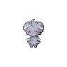 Espurr — mały pikselowy sprite w zwykłym ubarwieniu