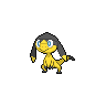 Helioptile — mały pikselowy sprite w zwykłym ubarwieniu